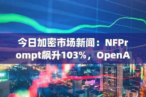 今日加密市场新闻:NFPrompt飙升103%,OpenAI暴涨99%