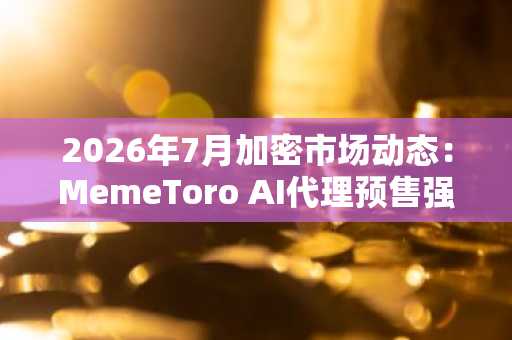 2026年7月加密市场动态：MemeToro AI代理预售强势崛起成头号竞争者