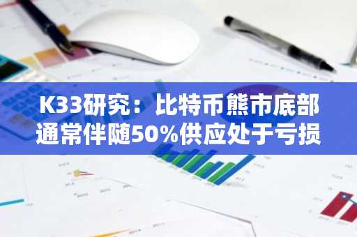 K33研究:比特币熊市底部通常伴随50%供应处于亏损状态
