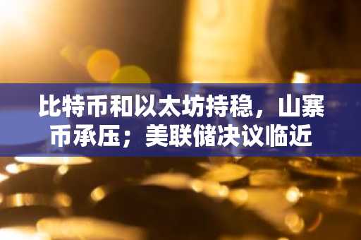 比特币和以太坊持稳，山寨币承压；美联储决议临近