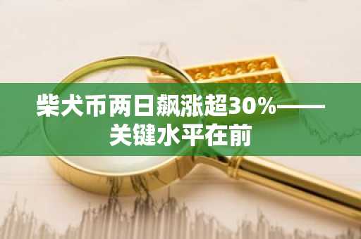 柴犬币两日飙涨超30%——关键水平在前