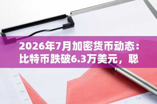 2026年7月加密货币动态:比特币跌破6.3万美元,聪明钱在窗口关闭前悄然布局