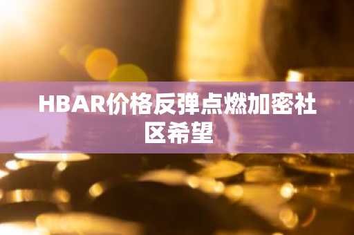 HBAR价格反弹点燃加密社区希望