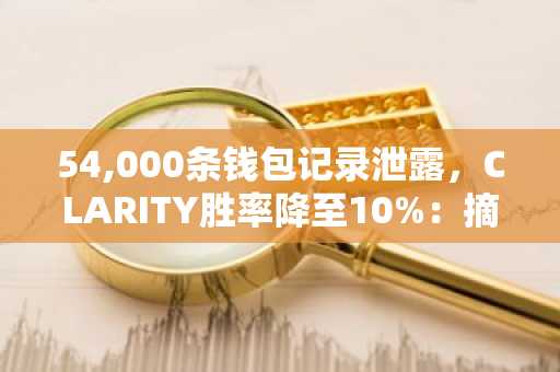 54,000条钱包记录泄露,CLARITY胜率降至10%:摘要