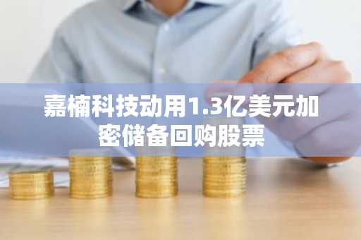 嘉楠科技动用1.3亿美元加密储备回购股票