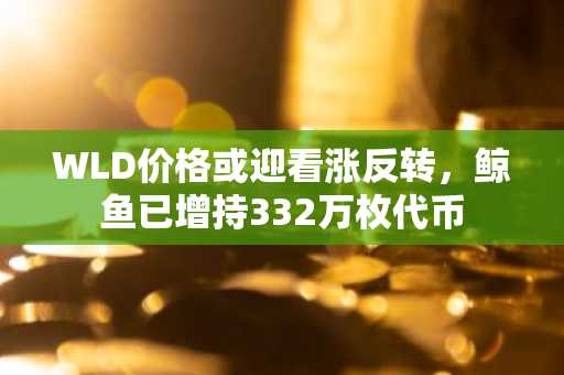 WLD价格或迎看涨反转,鲸鱼已增持332万枚代币
