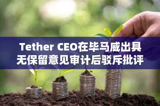 Tether CEO在毕马威出具无保留意见审计后驳斥批评者…