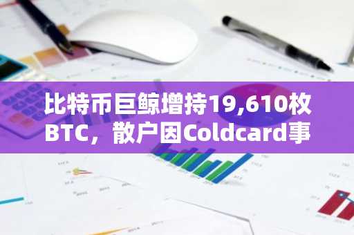 比特币巨鲸增持19,610枚BTC,散户因Coldcard事件恐慌抛售