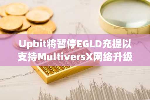 Upbit将暂停EGLD充提以支持MultiversX网络升级