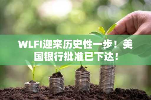 WLFI迎来历史性一步!美国银行批准已下达!