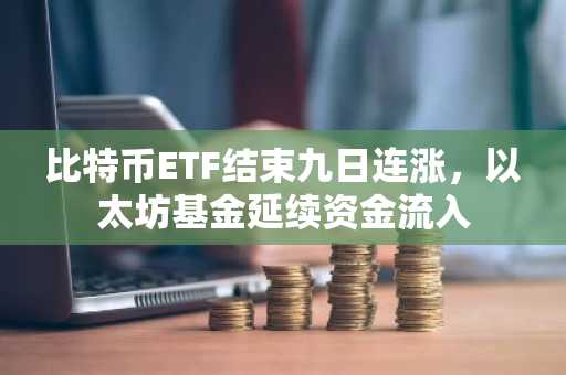 比特币ETF结束九日连涨，以太坊基金延续资金流入