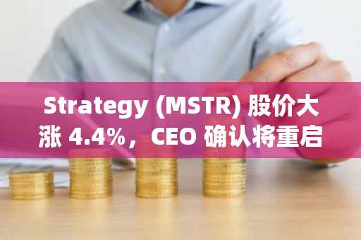 Strategy (MSTR) 股价大涨 4.4%，CEO 确认将重启比特币购买