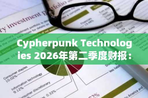 Cypherpunk Technologies 2026年第二季度财报:低调信心,上市加密企业应变中