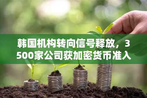 韩国机构转向信号释放，3500家公司获加密货币准入