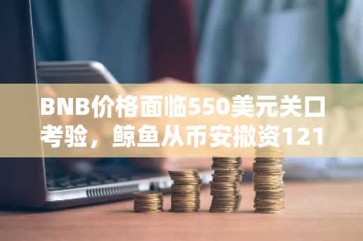 BNB价格面临550美元关口考验，鲸鱼从币安撤资1210万美元