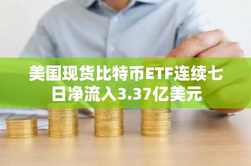 美国现货比特币ETF连续七日净流入3.37亿美元