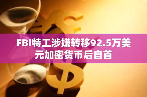 FBI特工涉嫌转移92.5万美元加密货币后自首