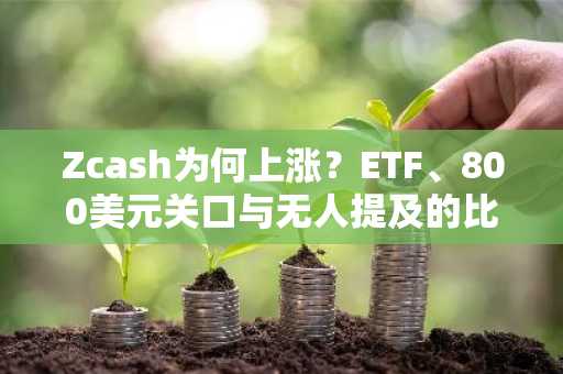 Zcash为何上涨？ETF、800美元关口与无人提及的比率