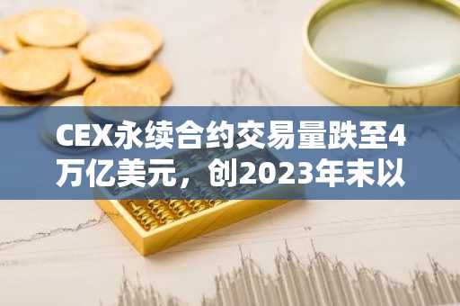 CEX永续合约交易量跌至4万亿美元，创2023年末以来新低