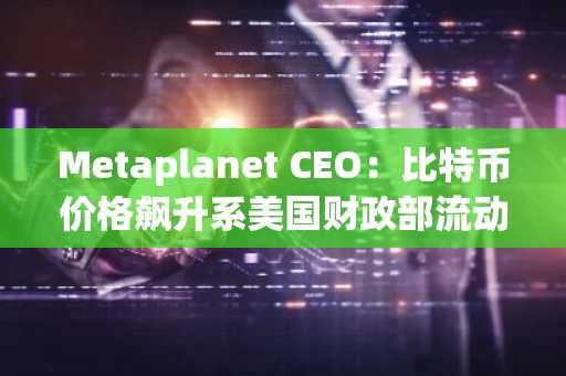 Metaplanet CEO:比特币价格飙升系美国财政部流动性举措所致