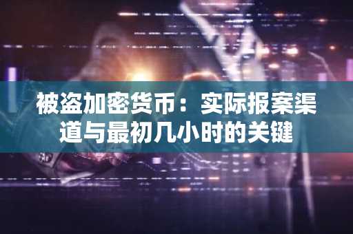 被盗加密货币：实际报案渠道与最初几小时的关键