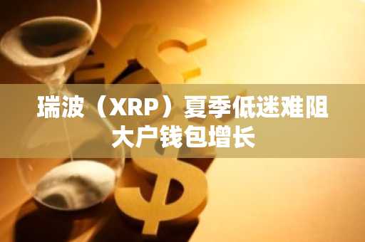 瑞波(XRP)夏季低迷难阻大户钱包增长