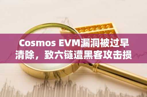 Cosmos EVM漏洞被过早清除，致六链遭黑客攻击损失570万美元