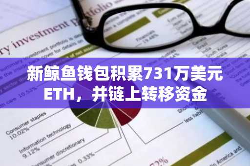 新鲸鱼钱包积累731万美元ETH,并链上转移资金