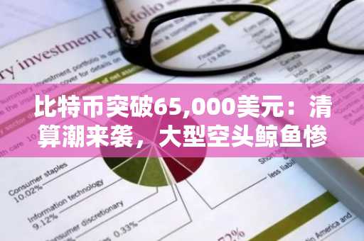 比特币突破65,000美元：清算潮来袭，大型空头鲸鱼惨遭惊人损失