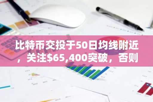 比特币交投于50日均线附近,关注$65,400突破,否则面临$62,200流动性扫荡风险