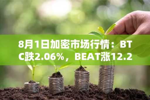 8月1日加密市场行情：BTC跌2.06%，BEAT涨12.25%