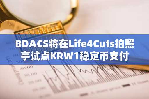 BDACS将在Life4Cuts拍照亭试点KRW1稳定币支付