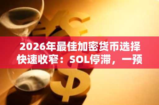 2026年最佳加密货币选择快速收窄:SOL停滞,一预售项目遥遥领先