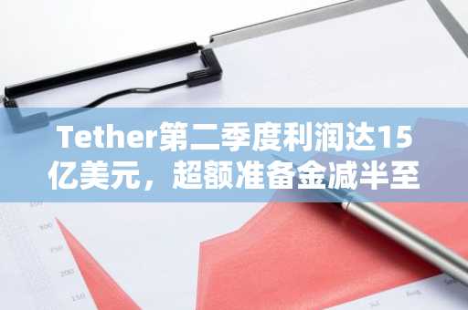 Tether第二季度利润达15亿美元，超额准备金减半至41.1亿美元