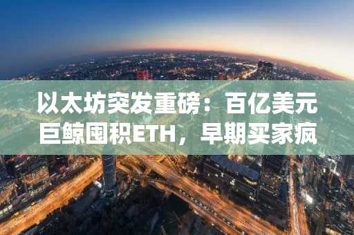 以太坊突发重磅:百亿美元巨鲸囤积ETH,早期买家疯抢Pepeto