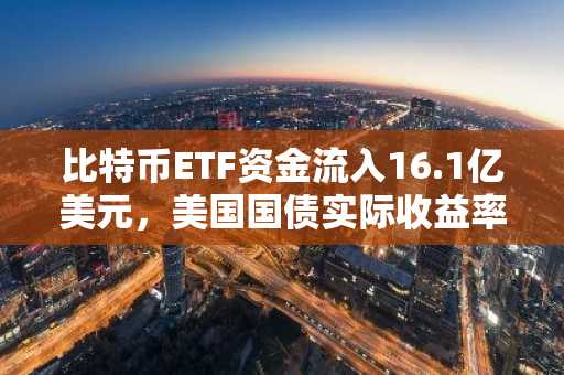 比特币ETF资金流入16.1亿美元，美国国债实际收益率达3%