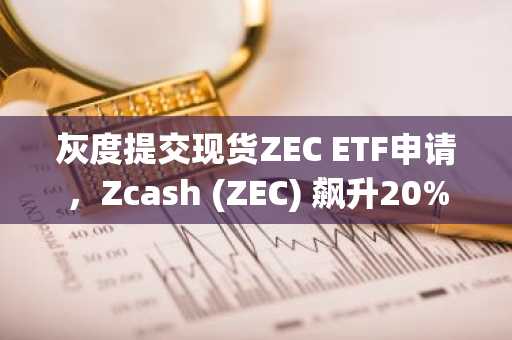灰度提交现货ZEC ETF申请，Zcash (ZEC) 飙升20%