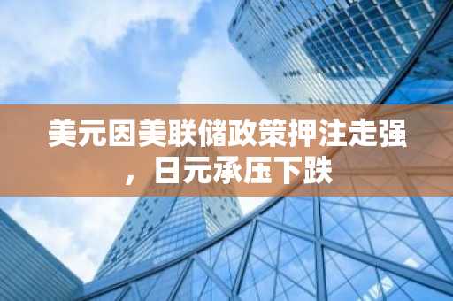 美元因美联储政策押注走强，日元承压下跌