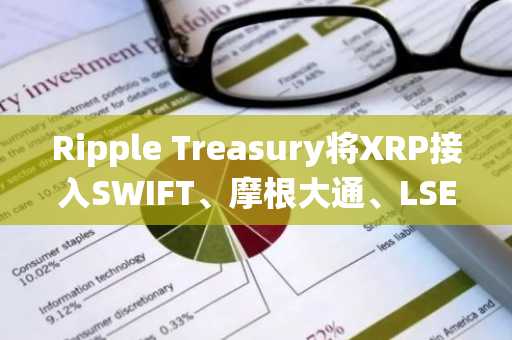 Ripple Treasury将XRP接入SWIFT、摩根大通、LSEG和高盛系统