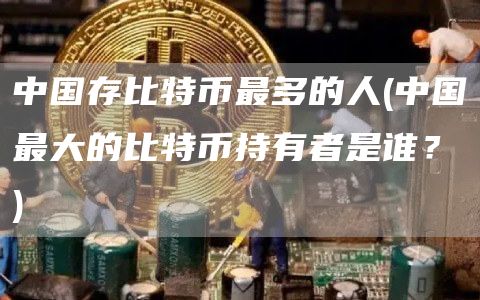 中国存比特币最多的人 - 中国最大的比特币持有者是谁?