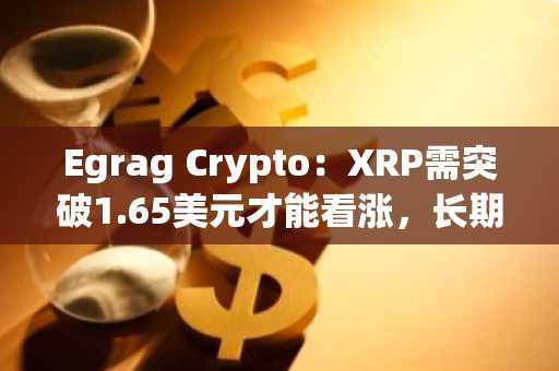Egrag Crypto：XRP需突破1.65美元才能看涨，长期目标看向8.30美元
