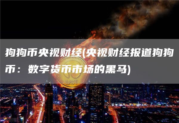 狗狗币央视财经 - 央视财经报道狗狗币:数字货币市场的黑马