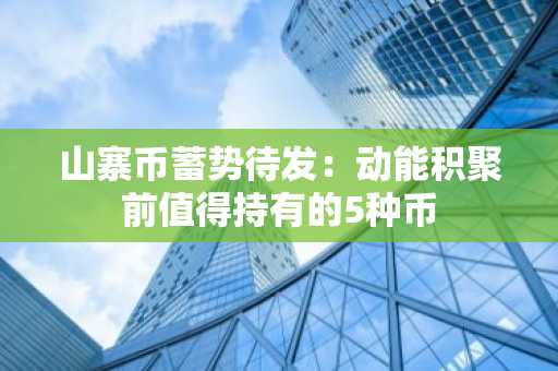 山寨币蓄势待发:动能积聚前值得持有的5种币