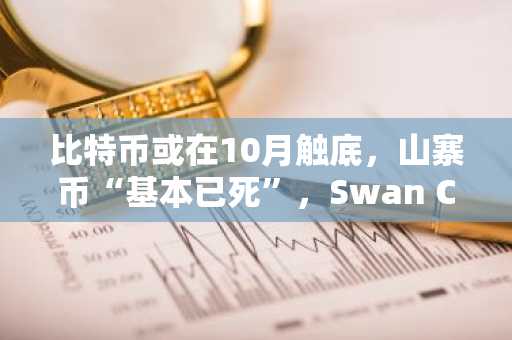 比特币或在10月触底，山寨币“基本已死”，Swan CEO称