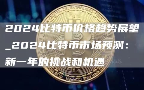 2024比特币价格趋势展望_2024比特币市场预测:新一年的挑战和机遇