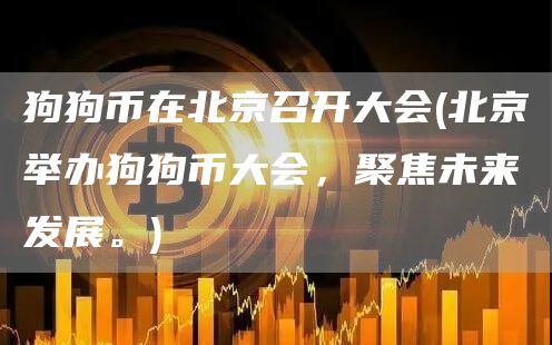 狗狗币在北京召开大会 - 北京举办狗狗币大会,聚焦未来发展。