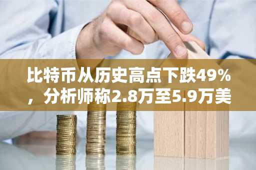 比特币从历史高点下跌49%,分析师称2.8万至5.9万美元为周期底部区间