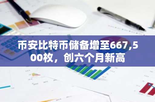 币安比特币储备增至667,500枚,创六个月新高