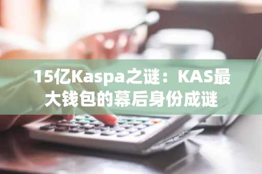15亿Kaspa之谜:KAS最大钱包的幕后身份成谜