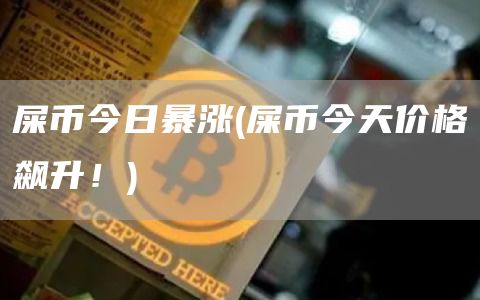 屎币今日暴涨 - 屎币今天价格飙升!